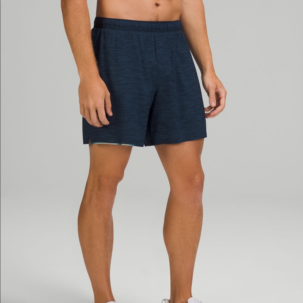 Lulu Lemon Men’s Surge Lined Short 6” inches Navy - NWT